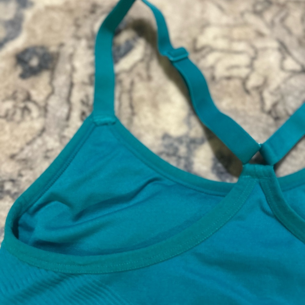 New Balance Women's Teal Sports Bra - Picture 5 of 9